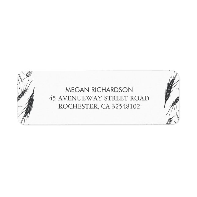 Hochzeit im Herbst Weizen Moderne (Vorne)