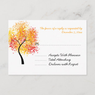 Hochzeit im Herbst Wirbel Tree Wedding RSVP