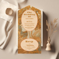 Hochzeit im Jugendstil in Gold