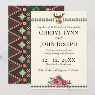 Hochzeit im Lodge Einladung