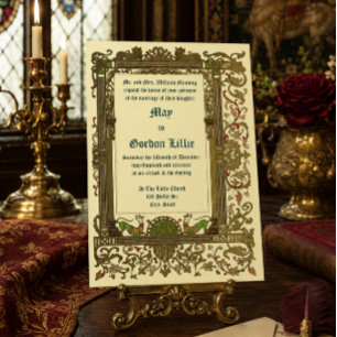 Hochzeit im mittelalterlichen Renaissance-Stil von Einladung