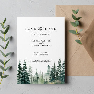 Hochzeit im Pinienwald Save The Date