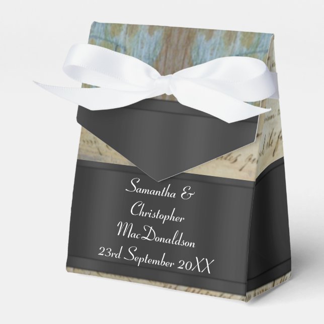 Hochzeit im Steampunkstil Geschenkschachtel (Vorderseite)