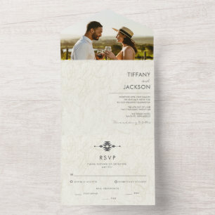 Hochzeit im Südwesten des Fotos All In One Einladung