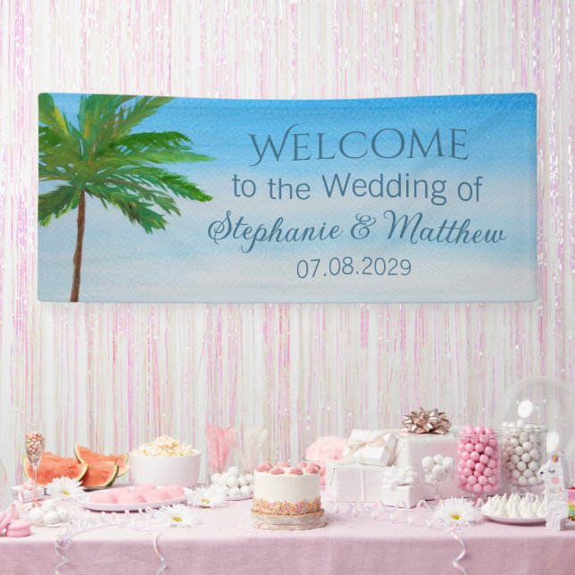 Hochzeit im tropischen Meer Banner (Party)