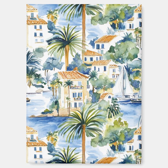 Hochzeit im tropischen Mittelmeer Magnet (Vorderseite)