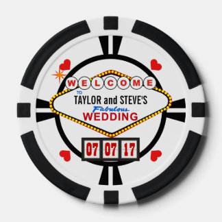 Hochzeit im Vegas Casino Gefallen Poker Chips