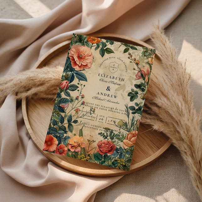 Hochzeit im Vintage-Rosengarten Einladung (Von Creator hochgeladen)