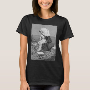 Hochzeit im Vintage-Stil, Frischvermählte am Stran T-Shirt