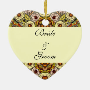 Hochzeit im Vintage-Stil, Gartenblumen Florale Sch Keramik Ornament