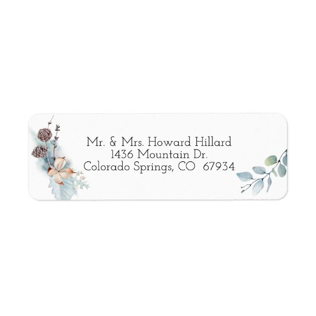 Hochzeit im Winter Foliage Watercolor (Vorne)