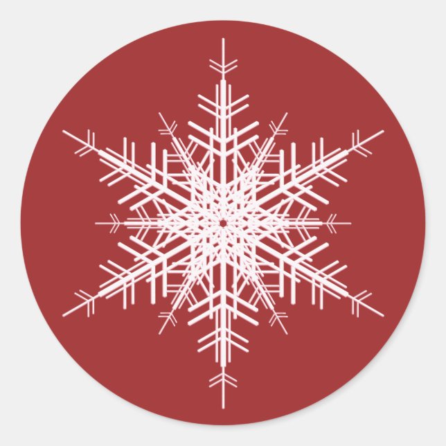 Hochzeit im Winter-Sticker Runder Aufkleber (Vorderseite)