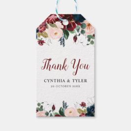 Hochzeit in Bordeaux und Rosa Geschenkanhänger