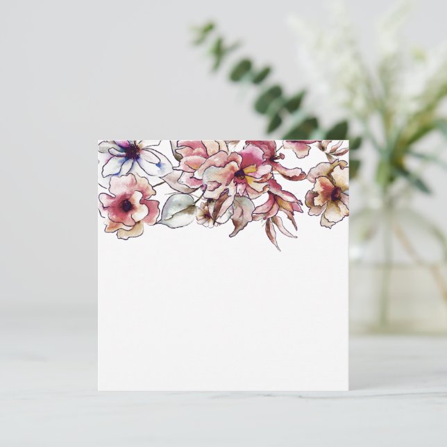 Hochzeit in Burgund und Blauen Blumengärten (Stehend Vorderseite)