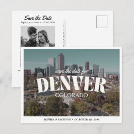 Hochzeit in Denver - Retro Reiseziel Postkarte