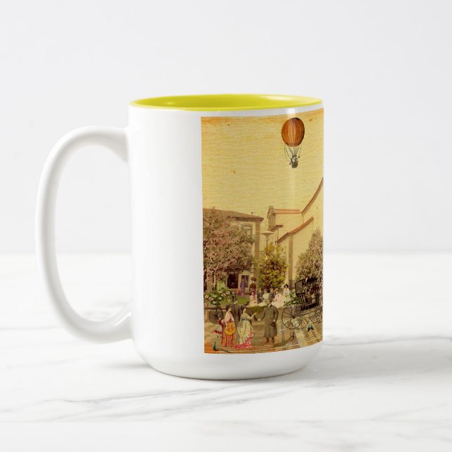 Hochzeit in der Kapelle von Coimbras. Braga - Port Zweifarbige Tasse (Links)