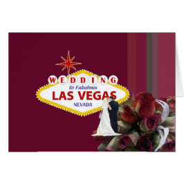Hochzeit in Fabulous Las Vegas Card