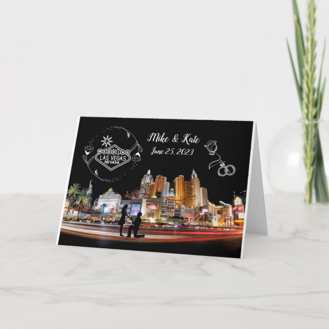 Hochzeit in Las Vegas Einladung (Vorderseite)