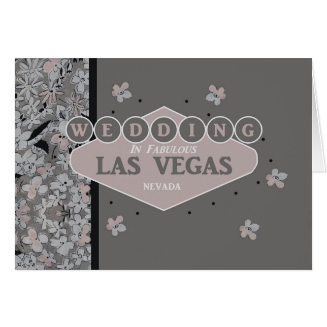 Hochzeit in Las Vegas-Karte (Vorderseite (Horizontal))