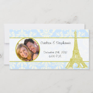 Hochzeit in Paris - Ankündigung des Blue Damask Fo