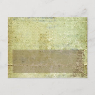 Hochzeit in Pisa Schriftliche Platzkarte Postkarte