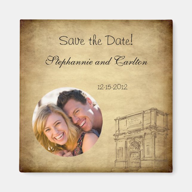 Hochzeit in Rom Magnet (Vorne)