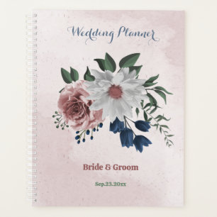 Hochzeit in Rosa-Weiß-Blumen Planer