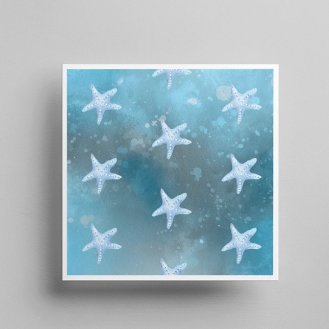 Hochzeit in tiefblauem Meer Serviette (Von Creator hochgeladen)