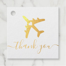 Hochzeit in Urlaubsort Airplane Travel Vielen Dank Geschenkanhänger