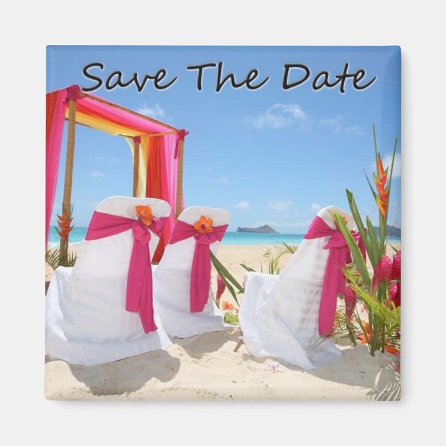 Hochzeit in Urlaubsort am Strand Magnet (Vorne)