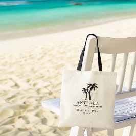 Hochzeit in Urlaubsort Bag Palmen Tragetasche