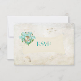 Hochzeit in Urlaubsort Beach UAWG RSVP Karte