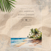 Hochzeit in Urlaubsort des tropischen Strandes