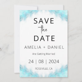 Hochzeit in Urlaubsort des tropischen Strandes Sav Einladung