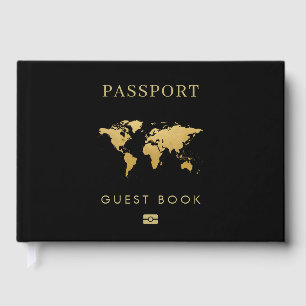 Hochzeit in Urlaubsort Editable Passport Foto Page Gästebuch
