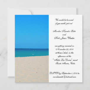 Hochzeit in Urlaubsort Einladung