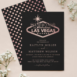 Hochzeit in Urlaubsort Las Vegas Einladung