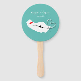 Hochzeit in Urlaubsort Madeira Europe Hand Fan Fächer