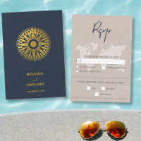 Hochzeit in Urlaubsort Passport Compass Hochzeit