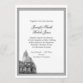 Hochzeit in Urlaubsort Philadelphia Einladung