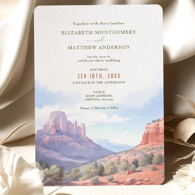 Hochzeit in Urlaubsort Sedona Arizona Einladung (Von Creator hochgeladen)