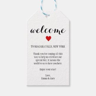 Hochzeit in Urlaubsort-Tag Geschenkanhänger