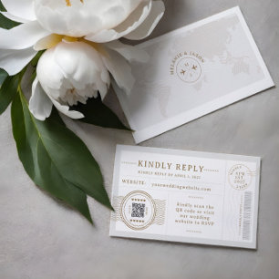 Hochzeit in Urlaubsort Travel Theme QR Code UAWG Begleitkarte