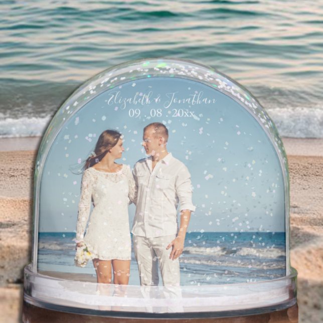 Hochzeit in Urlaubsort von personalisierten Fotos Schneekugeln (Von Creator hochgeladen)