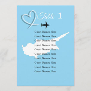 Hochzeit in Urlaubsort Zypern Karte Plan Karte