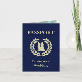 Hochzeit in Urlaubsortspaß Einladung