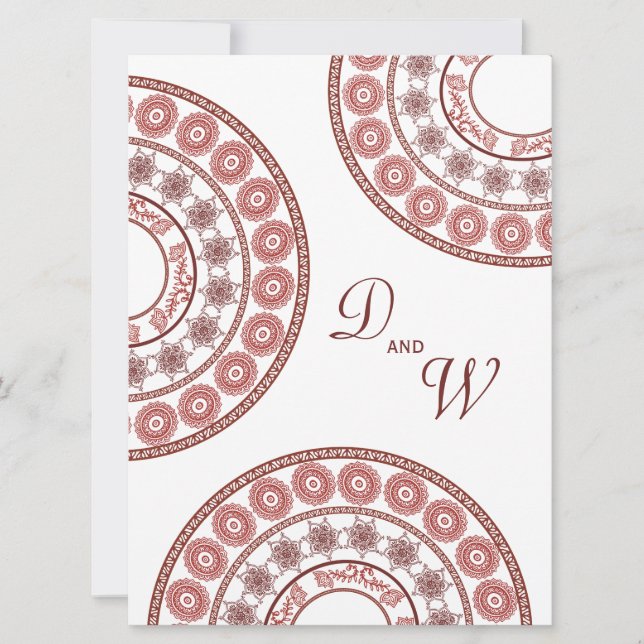 Hochzeit Indische Henna Mehndi Yellow Desi Einladu Einladung (Vorderseite)