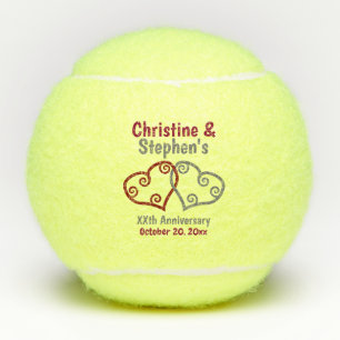 Hochzeit Jubiläum Elegantes Herzgeschenk oder Gefa Tennisbälle
