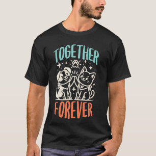 Hochzeit Jubiläum Freund Zusammen Forever Süß T-Shirt