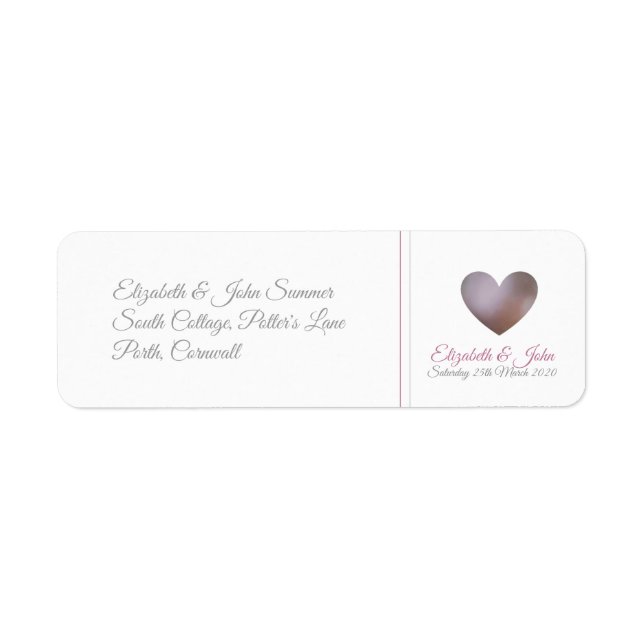 Hochzeit/Jubiläum lila Perlmuttmarken (Vorne)